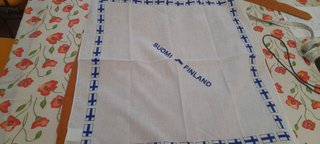 Fazzoletto bandiera Finlandia cotone 100%
