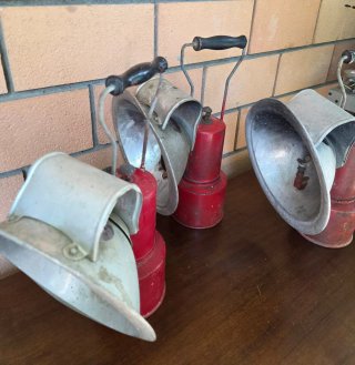 TRIS Lampade ferroviarie vintage