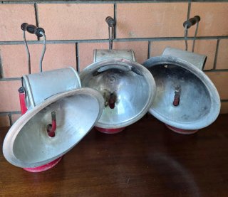 TRIS Lampade ferroviarie vintage