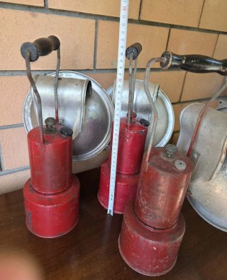 TRIS Lampade ferroviarie vintage