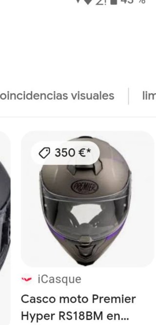 Casco de moto Premier talla M