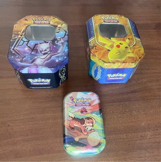 Set 3 Scatole Latta Pokémon