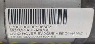 MOTOR ARRANQUE LAND ROVER EVOQUE SE Dynamic