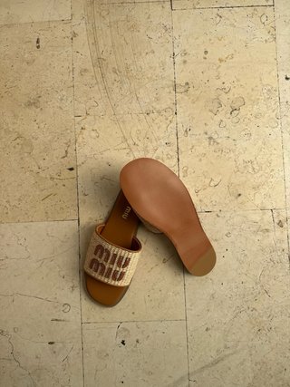 Sandali da donna Miu Miu Taglia 38 Marrone