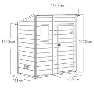 Caseta Jardín Resina 2.03 m2