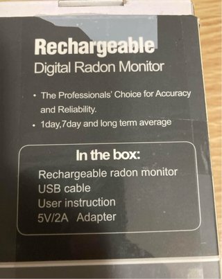 Detector de Gás Radão Reca Digital