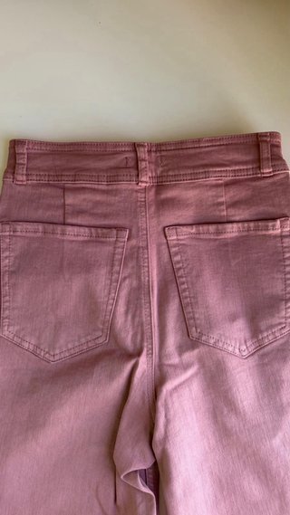 Pantalón Mango Teen Rosa Recto Ancho