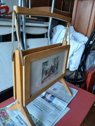 Portariviste in legno con stampa