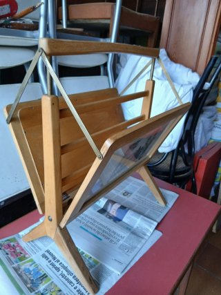 Portariviste in legno con stampa