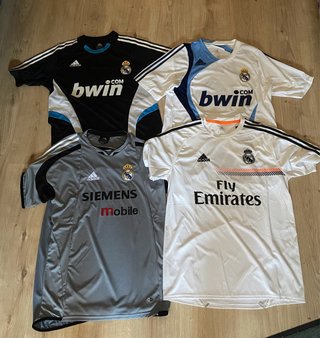 4 Camisetas Entrenamiento Real Madrid Adidas