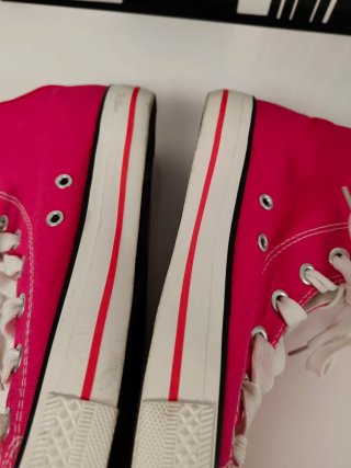 Zapatillas Botas Lona Fucsia Talla 41