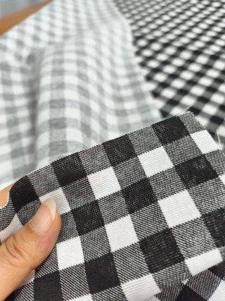 Retal 2x1,40 de tela de loneta Vichy