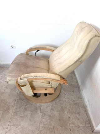 Sillón Masaje Beliani Piel Sintética Madera