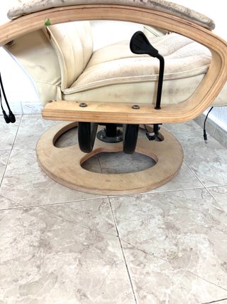 Sillón Masaje Beliani Piel Sintética Madera