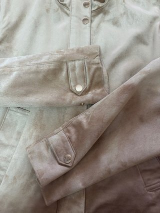 Chaqueta Zara Ante Beige - Talla S