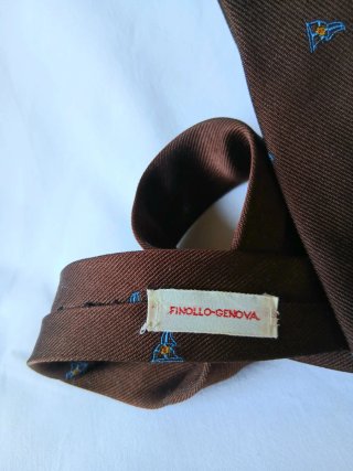 Cravatta setamarone bandierenautiche finollo italy