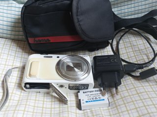 Panasonic Lumix TZ57 Cámara Digital Beige/Blanco