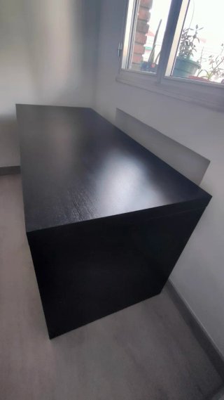 Mesa de escritorio MALM negra IKEA