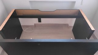 Mesa de escritorio MALM negra IKEA