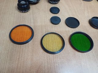 LOTE ANTIGUOS OBJETIVOS  Y FILTROS CÁMARA
