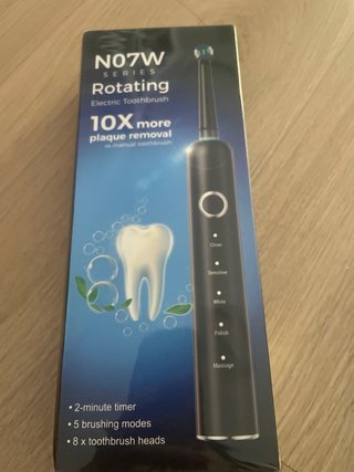 Cepillo de Dientes Eléctrico Giratorio N07 – Negro