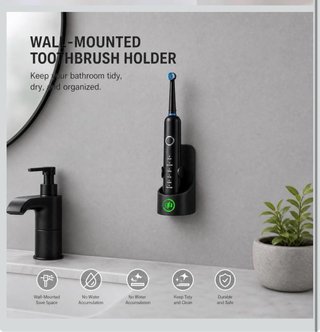 Cepillo de Dientes Eléctrico Giratorio N07 – Negro