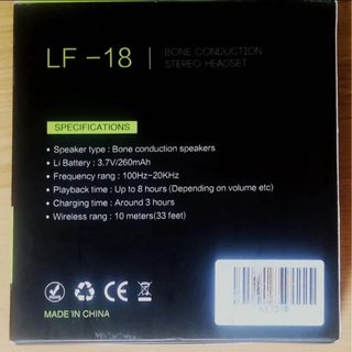 LF-18 Auriculares Bluetooth Conducción Ósea