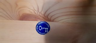Piatto da portata in legno&vetro artig. Finlandia