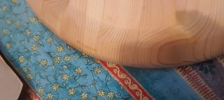 Piatto da portata in legno&vetro artig. Finlandia