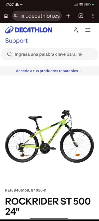 DOS Bicicletas de  Montaña Rockrider ST 500' 24.