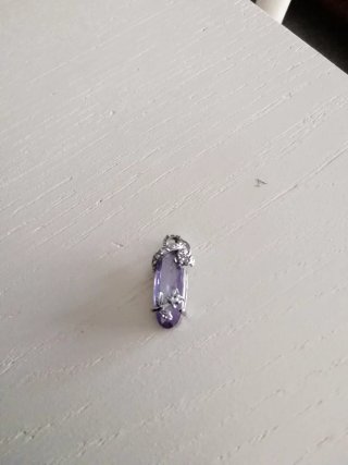 Ciondolo Pietra Viola Chiaro