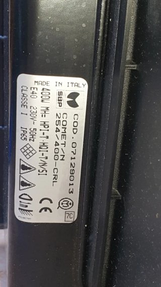 Proyector Halogenuros Metálicos 400w