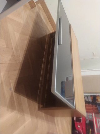 Mueble moderno cristal y madera