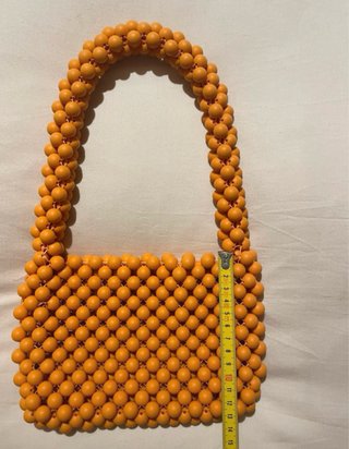Bolso de abalorios naranja