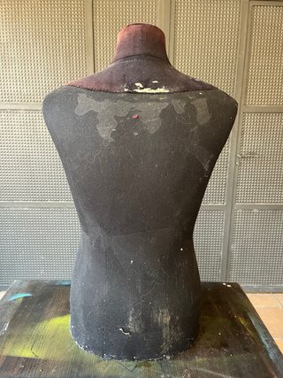 Busto Maniquí Sastre Negro/Marrón