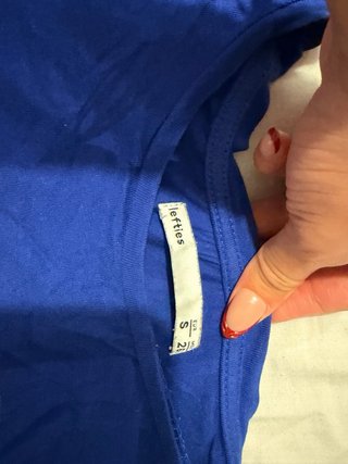 Camiseta Crop Top Azul Connections