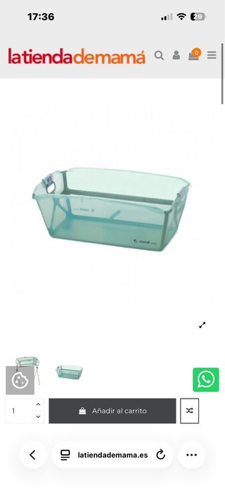 Bañera Jane plegable con patas