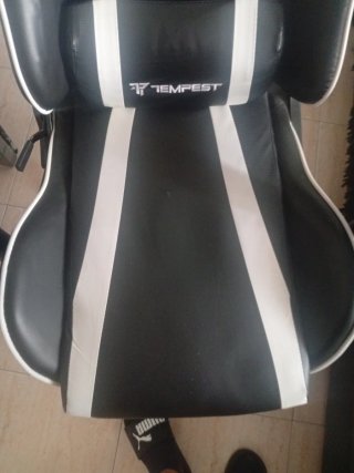 Sedia da Gaming Tempest Nero e Bianco