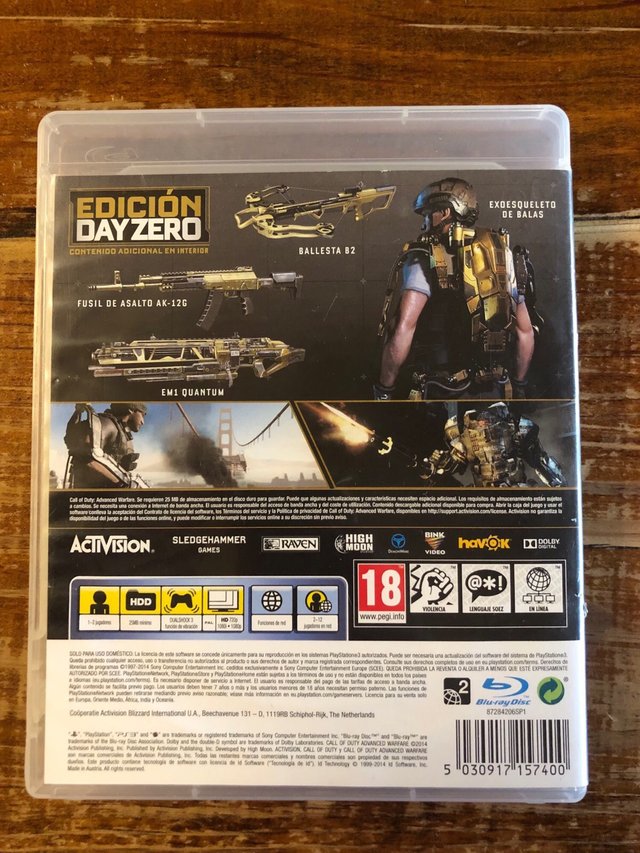 Call of Duty Advanced Warfare PS3 Edición Day Zero