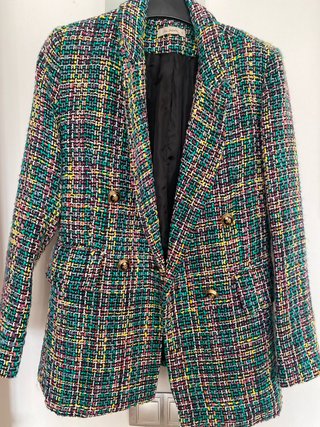 Americana tweed multicolor no envio
