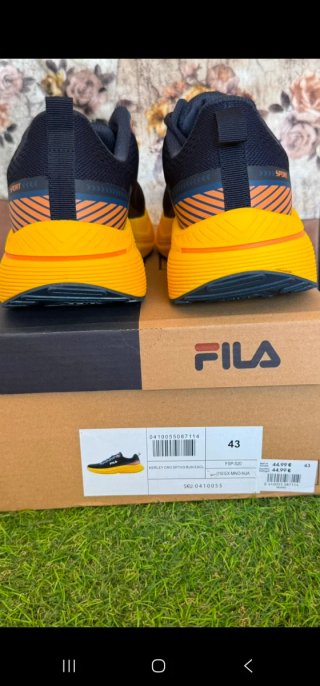 Zapatillas Fila Talla 43 Azul y Amarillo