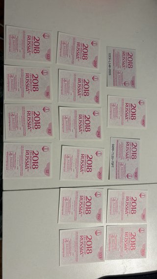 Lote 15 cromos Mundial Rusia 2018
