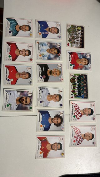 Lote 15 cromos Mundial Rusia 2018