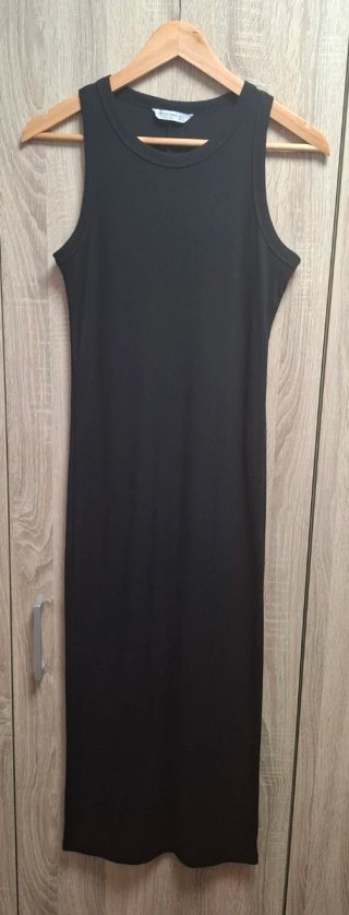Vestido Negro Tirantes ajustado Stradivarius L