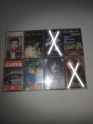 Lote 8 cassette Pop Rock internazionale