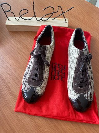 Zapatos Carolina Herrera CH Beige/Marrón no envio