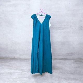 Vestido Zara Talla Única Verde Azulado
