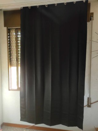 Cortina Opaca Térmica Negra 260x140