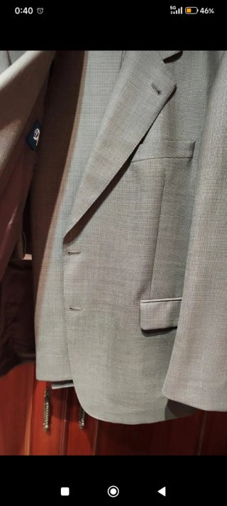 Traje de chaqueta gris