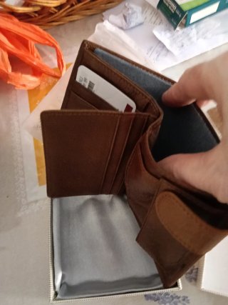 Cartera Billetera TEMANLI Marrón Hombre